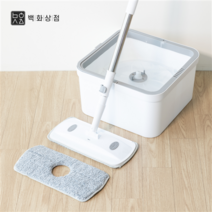 백화상점 통돌이 회전 밀대 걸레 물걸레 대걸레 노터치 물 청소 봉 막대 틈새 빈틈 침대밑, 통돌이 회전 밀대+리필2개입