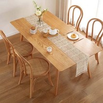 테이블 식탁 레이스 테이블보 크로쉐 레트로 뜨개 테이블러너, 테이블러너 다이아스트라이프 30X240