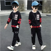 노블아이/가을신상 남아 주니어 의류 아동복 체크레이어드 상하복