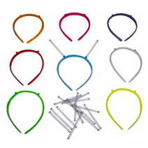 아이베이비아트 pvc스프링머리띠(1봉x10개)(반제품만들기), 파랑(1봉x10개)