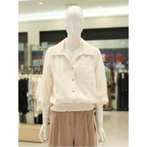 나이스클랍 밑단 시보리 블라우스 A223PWB707