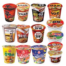 미니컵라면14종_신소컵+새우탕소컵+튀김소컵+너구리소컵+짜파범벅+안성소컵+오짬소컵+사리소컵+참깨소컵+진매소컵+진순소컵+육개장사발컵+김치사발컵+미니왕뚜껑, 1세트