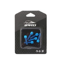 자전거스템 6 개/대 MTB 줄기 자전거 핸들 바 티타늄 나사 다채로운 스테인레스 스틸 M5 * 18MM 라이저 볼트, [07] Blue