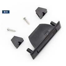 10개 세트 임베디드 숨겨진 플라스틱 손잡이 Sozco SOUTHCO 67 / 10 로터리, [01] Black