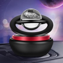 UNIQBLE 태양열 회전 스핀 은하 차량용 고체 방향제 냄세제거 탈취제 디퓨저 자동차 인테리어 차량용품, 플라워가든_블랙_WC069