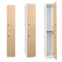 락카원 LPM 2단 락카장 락커 라카 캐비넷 탈의실 사우나장 골프장 사무용 목재 2인용 옷장, 전자키(돌출형), 블루