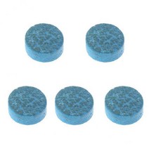 2-4pack 5 개 10mm 블루 다이아몬드 가죽 글루 온 스누커 풀 당구 큐, 로얄 블루