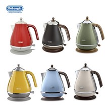 [독일직배송]DeLonghi Icona Vintage 드롱기 아이코나 빈티지 무선 커피포트 7종(블랙 베이지 스카이 올리브 레드 옐로우 화이트), 1)블랙