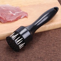 Thanstar 고기 Tenderizer 스테인레스 스틸 바늘 고기 분쇄기 스테이크 해머 요리 비프 프레스 Pounder 주방 가제트 액세서리, Black, 하나