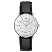 [JUNGHANS] 자동 감기 손목시계 윤한스 맥스 빌딩 027 3500 02 남성 블랙
