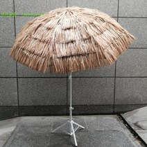 야외 감성파라솔 동남아 밀짚 대형파라솔 업소용 비치 카페, 실내용_1.8m+삼각홀더