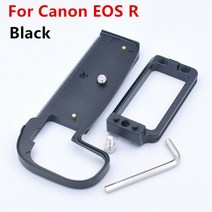 삼각대 플레이트 퀵릴리즈 퀵슈 퀵릴리스 L 플레이트 홀더 핸드 그립 삼각대 브래킷 캐논 EOS R RP R5 R6, 01 For EOS R Black