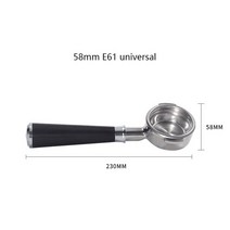 EXPOBAR E61 커피 머신 단단한 나무 바닥이없는 손잡이 포터 필터 58MM 범용 적용 그룹 헤드 마호가니 바텀, 06 E61-A3
