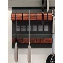 자석 칼꽂이 칼홀더 주방 나이프 랙 자기 흡입 스틸, (바젤)원목 자석 칼 홀더