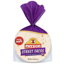 Mission Super Soft Street Taco Flour Tortillas 타코 또띠아 미니 12개입311g 2팩, 1개