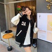 루즈핏 ZARA 야구자켓 야구점퍼 항공점퍼 대학생 새내기룩 심플 프레피룩