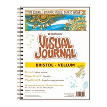 스트라스모아 VISUAL JOURNELS 브리스톨 Vellum 스프링 스케치북 23x30cm 24매 (GI460029)