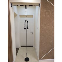 삼두운동 싱글 케이블 머신 랫풀다운 크로스오버 렛풀다운 홈짐세트 등운동기구, 케이블 패키지