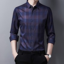 가을체크셔츠 GP732022 남성 심플 체크남방 4997030191