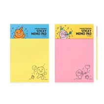 카카오프렌즈 15 해피모먼트 직사각 점착 메모지, 어피치