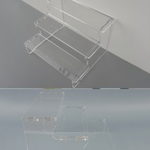 아크릴 소재 3단 계단형 진열대