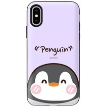 LG Q7 플러스 케이스 데이투데이 펭귄 페이스 마그네틱 카드 범퍼 LM-Q725 S Q725K Q725L