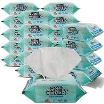 도톰한 행주티슈 20매x20팩 뽑아쓰는 구연산베이킹소다 엠보싱 일회용 물티슈행주