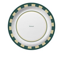 오케이워터 파라오 180파이 종이접시 50개 일회용 파티 캠핑 도시락 종이그릇 배달 홈파티 트레이 다용도펄프, 1개