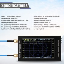 S-A-A-2 NanoVNA V2 VNA 디지털 신호 분석기 VNA 트랜시버 VHF UHF VHF VHF UHF USB 로직 안테나 분석기, 04 4.3inch 50kHz-3GHz