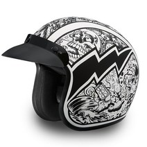 Daytona Helmets 3/4 쉘 오픈 페이스 오토바이 헬멧 헤븐 센트 S USA 미국, Large