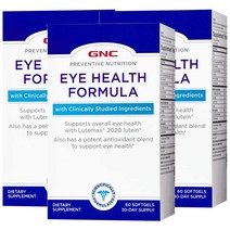 GNC 아이헬스 포뮬라 60정 x 3, 3개, 3개, 3개