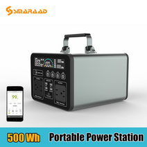 인산철파워뱅크 캠핑용배터리 올인원 파워뱅크 500w 휴대용 발전소 500wh 135200mah 태양열 발전기 cpap 백업 배터리 전원 공급 장치 은행 110v 22v for, 없음