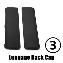 2Pcs ABS 블랙 자동차 지붕 수하물 랙 캡 삭제 제거 혼다 CRV 2007 액세서리, 03 3