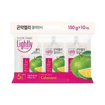 청정원 달달구리 라이틀리 곤약젤리 깔라만시 간편식 150g 10개입 쫀득쫀득 야식 어른 회사간식, 1세트