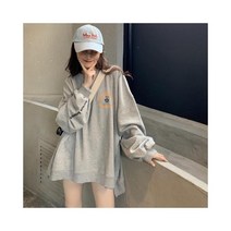 와이케이하우스 세련된 한국어 느슨한 긴 소매 긴팔 2021 초 봄 새로운 라운드 넥 풀오버 스웨터 야생 학생 재킷 조수_68213