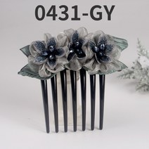 [2개] 견사 꽃봉오리 뒤꽂이핀 올림머리핀 웨딩장식 한복올림머리핀 비녀핀 빗핀