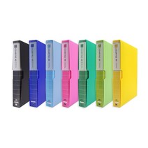 희망 A4 클리어화일 60P (색상 : 검정 노랑 분홍 연두 초록 파랑 하늘)