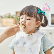 아가짱 아기 이유식 일회용턱받이 20매, 디자인:03.일회용턱받이_채소 20매