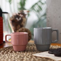 검트리 시드니 도자기 머그컵 커피잔 홈카페 330ml, 나바조화이트