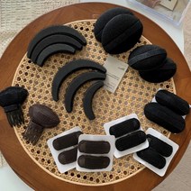 헤어뽕 머리뽕 정수리볼륨 앞머리 뿌리볼륨집게 세트, 1번 소 1개+중 1개