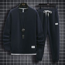 고어텍스 우의 여름낚시복 내피 바지 자켓 봄 여름 남자용 와플 운동복 루즈한 2 피스 스웻셔츠 및 스웻팬츠 세트 스트리트웨어 정장 의류 107026, L (60-65KG)