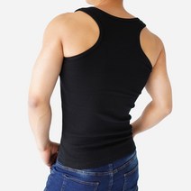 스타토리 짱짱한 남자 망고 나시티 면 스판 민소매 나시
