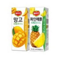 델몬트 드링크 190ml (망고x24팩) + (파인애플x24팩), 144개입
