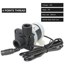 모터 펌프 가정용 농업용 소형 수중 워터 brushless solar motor ip68 water heater shower floor heating booster pump 4, 24v 7m 워터 펌프