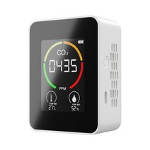 가스 누출 탐지기 LCD 전자 이산화탄소 검출기 실시간 모니터링 온도 습도 테스트기 계측기, Semiconductor White