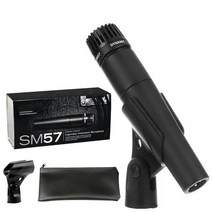 핸드마이크 행사용 강의 유튜브 블루투스 편리한 SHURE SM57 용 전설적인 다이나믹 전문 유선 핸드 헬드 카, [01] BLACK, 01 BLACK