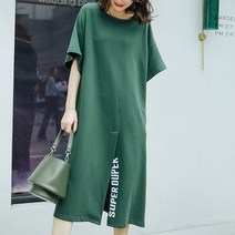 지홍 JIHONG 슬림핏 앞트임 원피스