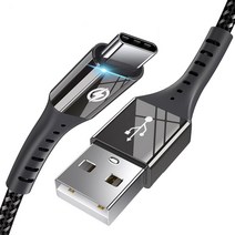 [ES] 1+1 USB 고속충전 갤럭시 C타입케이블, 0.5m+1.2m