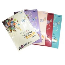 삼원 매직터치 머메이드 칼라용지 A4용지 180g 10매입 엠보색지 칼라수입지 아트지, M12 갈색