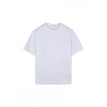 남자 여자 쿨 면 봄 반팔티 티셔츠 리버클래시 [23SS] LJS41188 화이트 세미오버핏 포켓 티셔츠